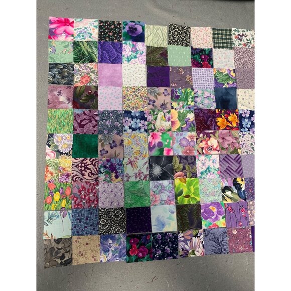 100 Precut 2” Cotton Quilting Fabric Squares Assorted Floral & Patterned Prints - Picture 2 of 6